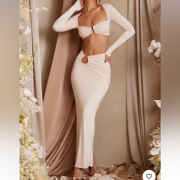 Long Sleeved ruched Two Piece Set - Picture 1 of 6